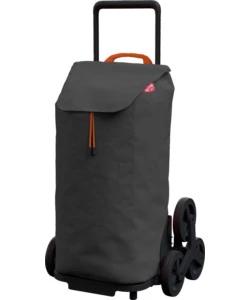 CARRELLO PORTA SPESA TRIS 3+3 RUOTE GRIGIO, 52LT